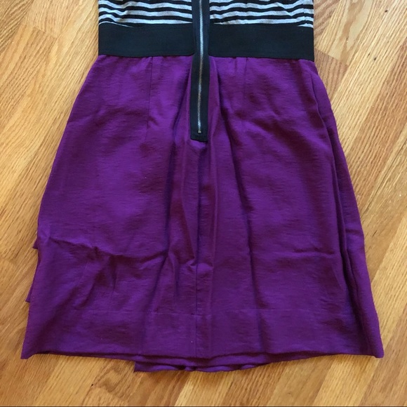 Elle Racerback Striped Ruffle Zipper Tank Dress - Picture 6 of 10